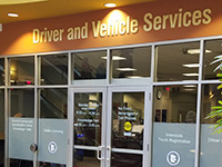 Photo of a Driver and Vehicle Services office.