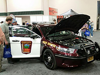 Photo of a state patrol squad car.