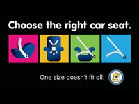 Choose the right car seat. One size doesn't fit all.