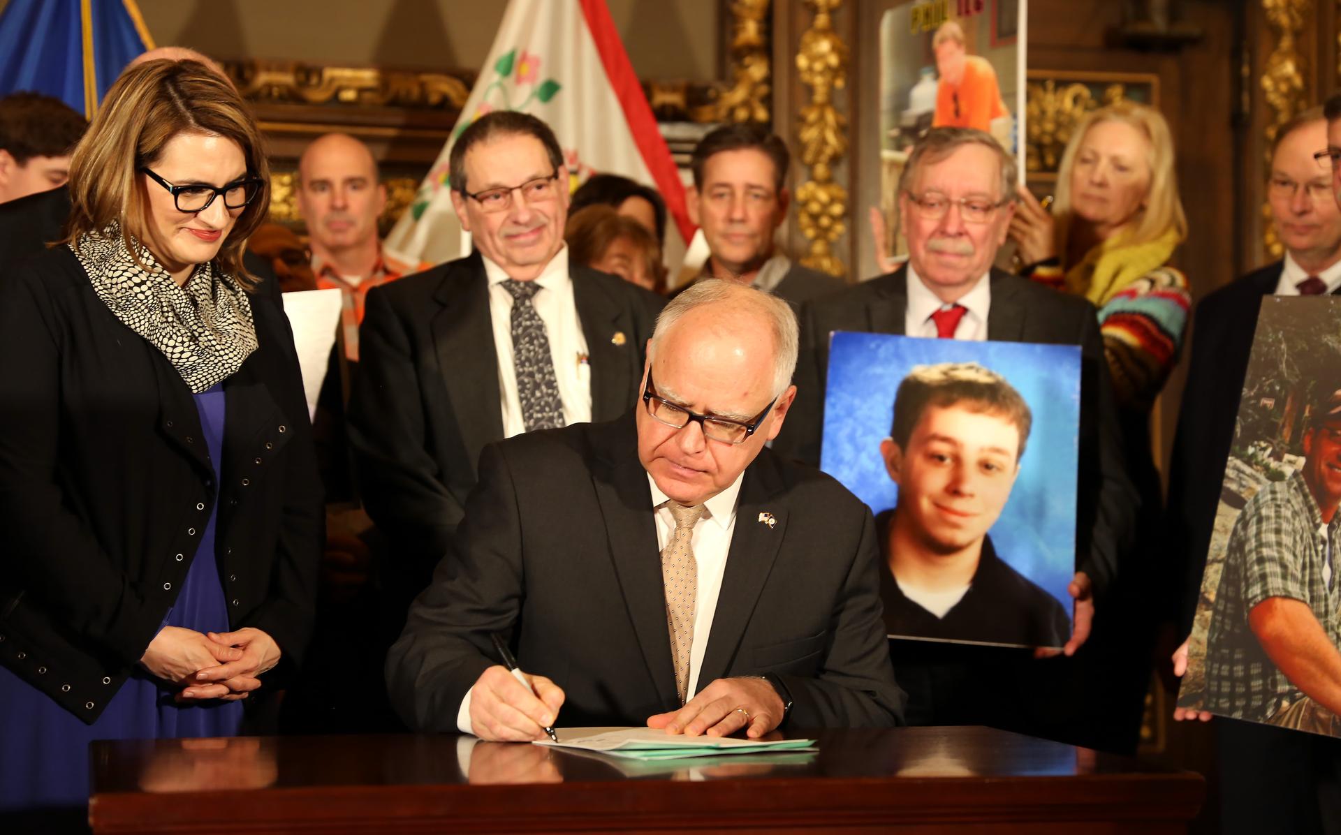 Governor Walz signing hands-free law