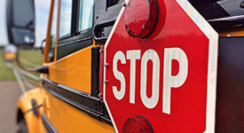 School bus stop arm