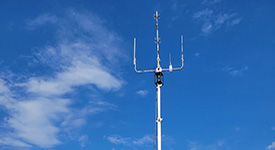 Ham radio tower in the sky