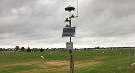 Thor Guard lightning detection system at the National Sports Center in Blaine