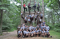 Photo of students in the Minnesota State Patrol's Summer Academy.