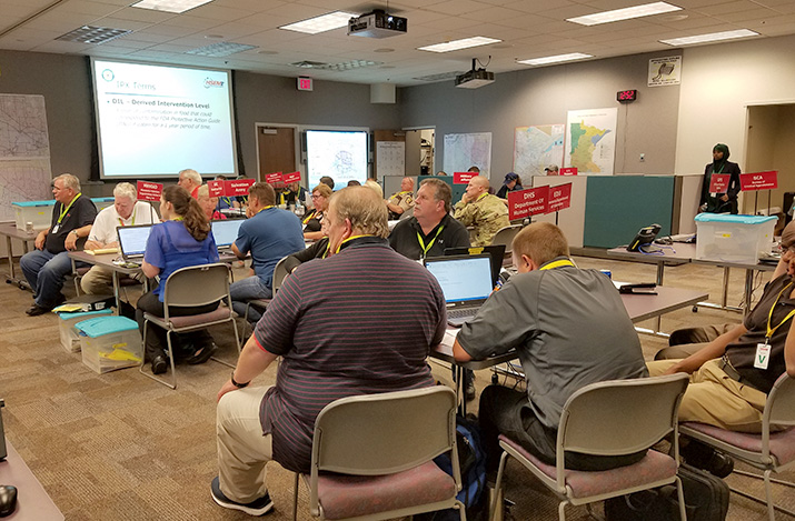 Photo of the State Emergency Operations Center.