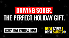 Driving Sober. The perfect holiday gift. Drive Smart. Drive Sober.