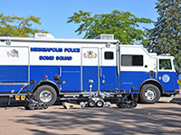 Photo of a Minneapolis Police Department bomb squad vehicle.