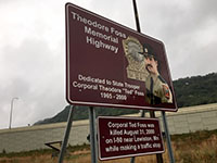 Ted Foss Memorial Highway sign