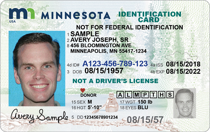 Minnesota adult identification card