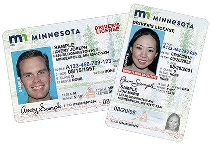 Standard Minnesota driver's licenses