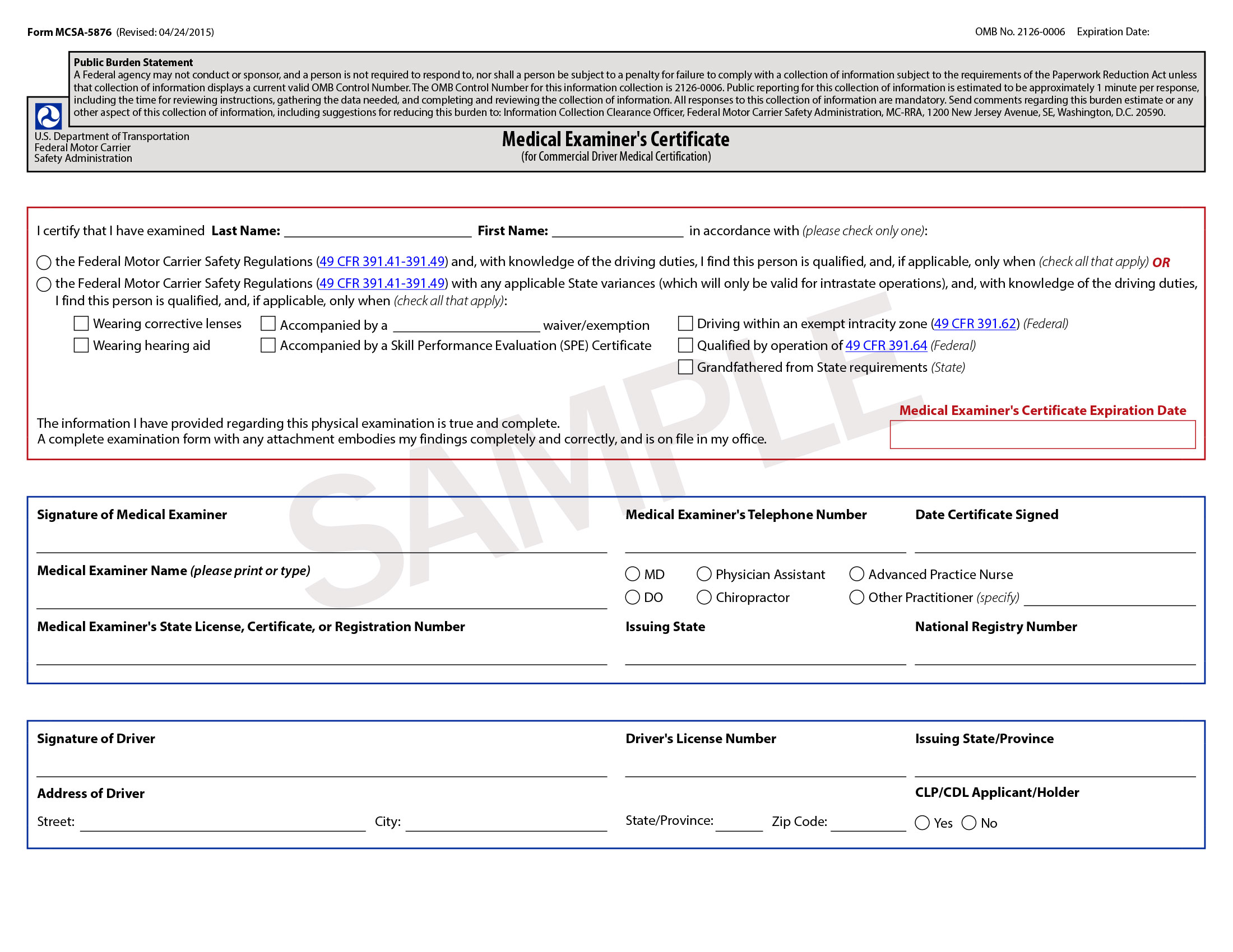 Dvs Home Commercial Driver License Medical Self Certification