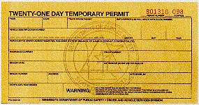 21-Day Temporary Dealer Permit Image