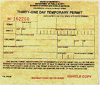 31-Day Temporary Dealer Permit Image