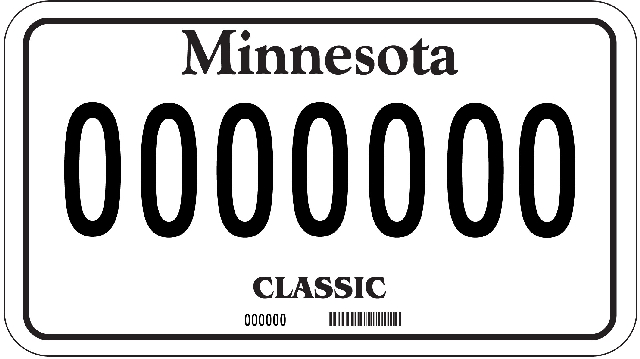 Classic License Plate Image