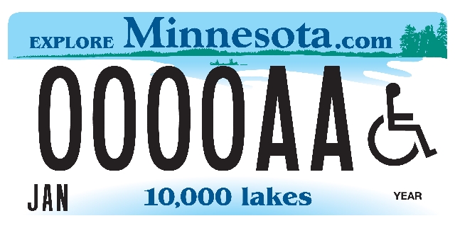 Disability License Plate Image