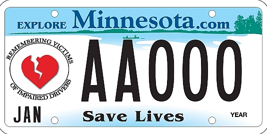Remembering Victims of Impaired Drivers License Plate Image