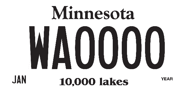 Special Registration (WX or WY) License Plate Image