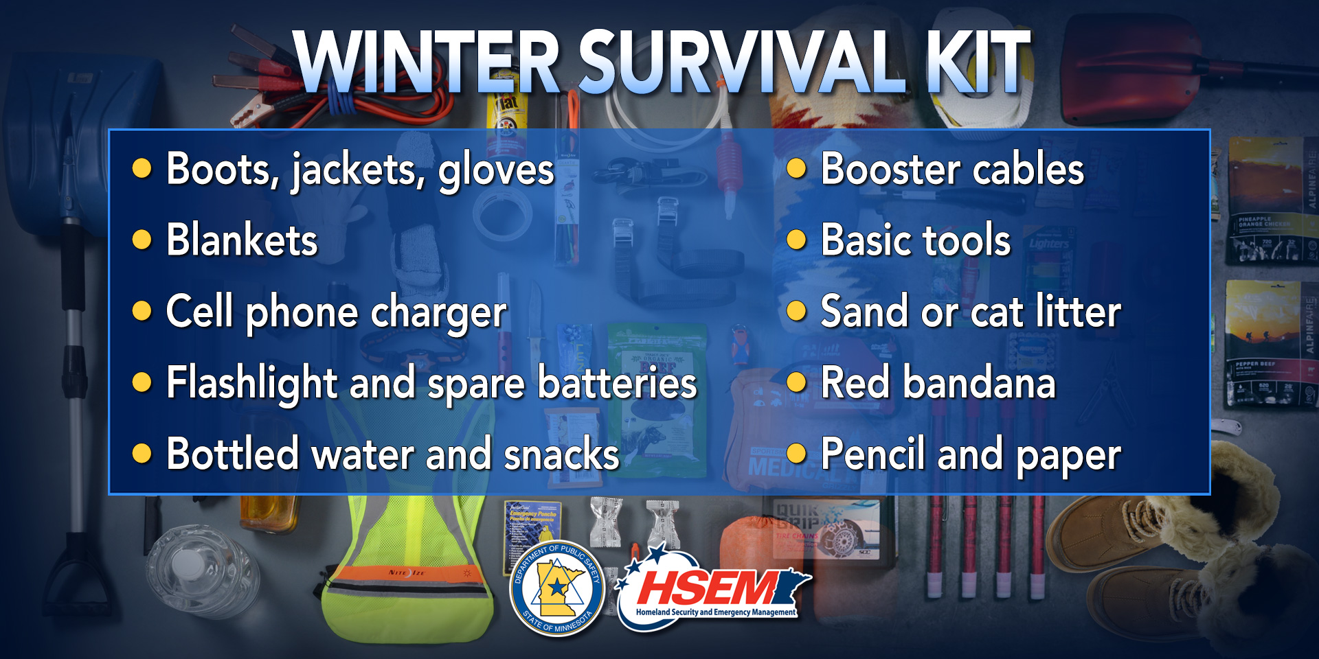 Winter Survival Kit Items
