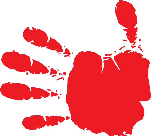 Red Handprint
