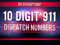 10 digit 911 dispatch numbers graphic