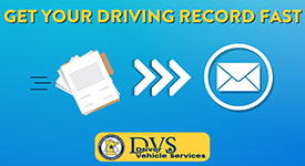 Infographic with 'get your driving record fast' written on it. 