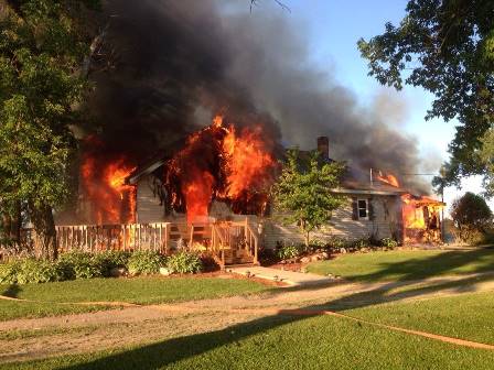 Fire at home in Paynesville Minn.
